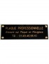 Plaque Professionnelle