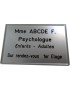 Plaque Psychologue