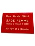 Plaque Sage Femme