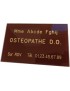 Plaque Ostéopathe