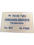 Plaque Dentiste