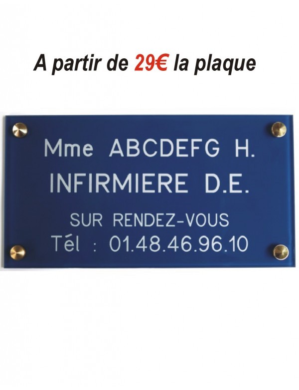 Plaque Infirmiere