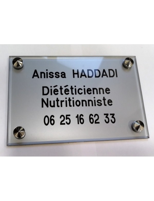 Plaque Diététicienne Nutritionniste