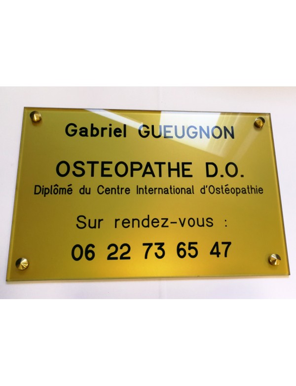 Plaque Ostéopathe