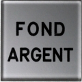 Plaque plexi argent