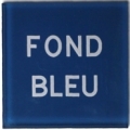 Plaque plexi bleue