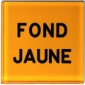Plaque plexi jaune
