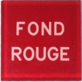 Plaque plexi rouge