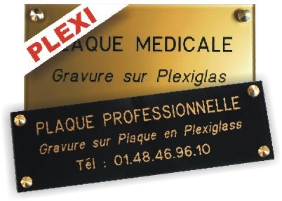 plaque professionnelle