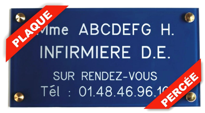 Plaque Professionnelle Infirmiere